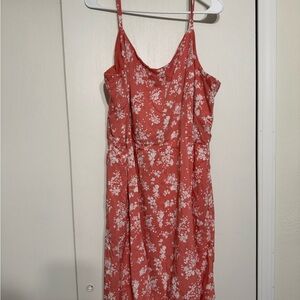 Maurices Coral Floral Dress